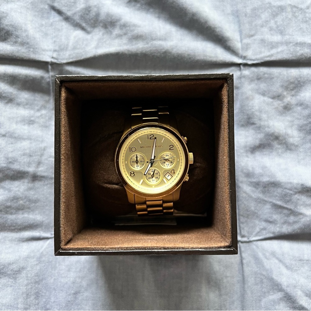 Michael Kors Runway Gold Tone Watch